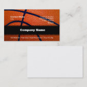 Carte De Visite Basket-ball orange et noir (Devant / Derrière)