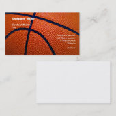 Carte De Visite Basket-ball orange et noir (Devant / Derrière)
