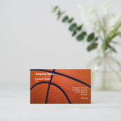 Carte De Visite Basket-ball orange et noir (Debout devant)