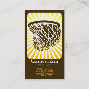 Carte De Visite basket-ball : rétros rayons :