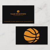 Carte De Visite basket-ball simple (Devant / Derrière)
