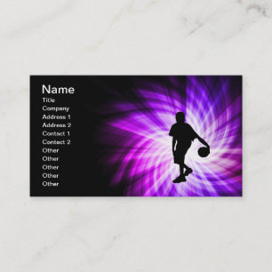 Carte De Visite Basket-ball violet cool