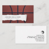 Carte De Visite Basket Coach Scout Professionnel Sports (Devant / Derrière)