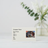 Carte De Visite Basket de Crocheting and Thread (Debout devant)