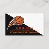 Carte De Visite Basket, Lecteur De Basket, Coach, Photo (Devant)