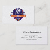 Carte De Visite Basket Phoenix Suns Jersey Color (Devant / Derrière)