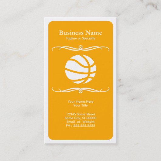 Carte De Visite basketball (Devant)