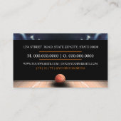 Carte De Visite Basketball Coach (Dos)