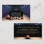 Carte De Visite Basketball Coach (Devant / Derrière)