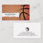 Carte De Visite Basketball Coach Scout Professional Sports (Devant / Derrière)