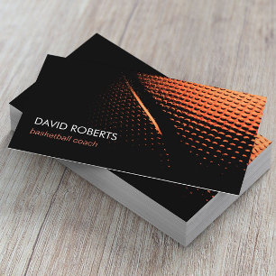 Carte De Visite Basketball Coach Sport Professionnel Thème