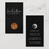 Carte De Visite Basketball Coach Sports Scout (Devant / Derrière)