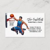 Carte De Visite Basketball Coach Trainer (Devant)