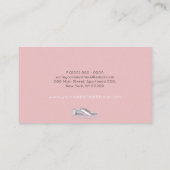 Carte De Visite Baskets Roses (Dos)