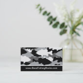 Carte De Visite Bass Fishing Black Camo (Debout devant)