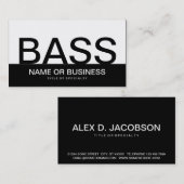Carte De Visite BASS gras (Devant / Derrière)
