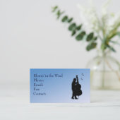 Carte De Visite Bass Player bleu (Debout devant)