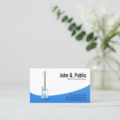 Carte De Visite Bass Player Guitariste Musicien (Debout devant)