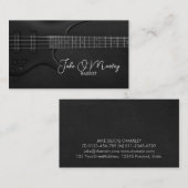 Carte De Visite Basse Guitariste Guitare Baid (Devant / Derrière)