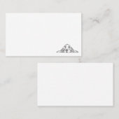 Carte De Visite basset blanc (Devant / Derrière)