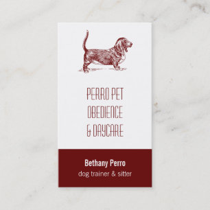 Carte De Visite Basset Hound