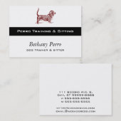 Carte De Visite Basset Hound (Devant / Derrière)