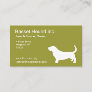 Carte De Visite Basset Hound