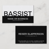 CARTE DE VISITE BASSISTANTE (Devant / Derrière)