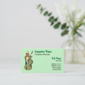 Carte De Visite Bassiste droit de singe de chaussette (Debout devant)