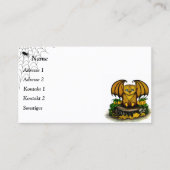 Carte De Visite Bat d'Halloween mignonne (Devant)