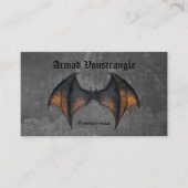 Carte De Visite Bat Vampire déplaisant (Devant)