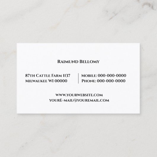 Carte De Visite Bataille (Dos)