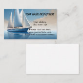 Carte De Visite Bateau (Devant / Derrière)
