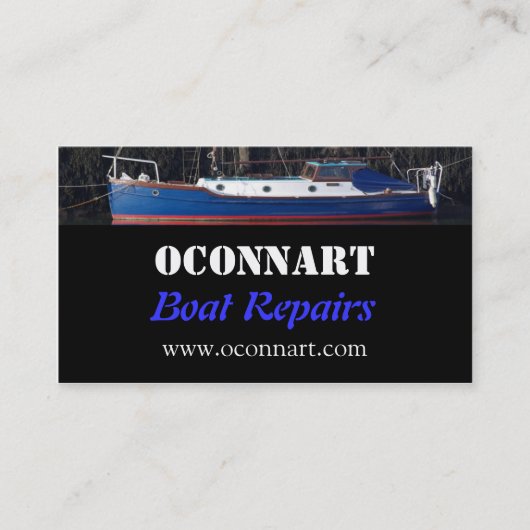 Carte De Visite Bateau à moteur (Devant)