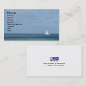 Carte De Visite Bateau à voile (Devant / Derrière)
