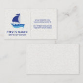 Carte De Visite Bateau à voile | Nautique (Devant / Derrière)