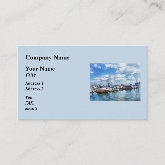 Carte De Visite Bateau Basin Fells Point (Devant)