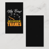 Carte De Visite Bateau Capitaine Bateau Bateau Lake Sea Pontoon (Devant / Derrière)