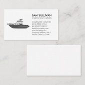 Carte De Visite Bateau Charte Pêche (Devant / Derrière)