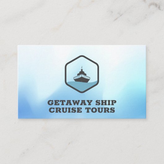 Carte De Visite Bateau de croisière (Devant)
