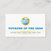 Carte De Visite Bateau de croisière | Agent de voyage (Devant)