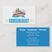 Carte De Visite Bateau de croisière humoristique (Devant / Derrière)