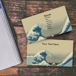 Carte De Visite Bateau de mer des vagues vintages