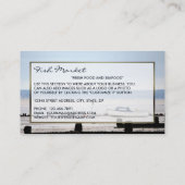 Carte De Visite Bateau de pêche, Pêcheur/Femme, Marché aux poisson (Dos)