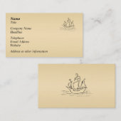 Carte De Visite Bateau de pirate (Devant / Derrière)