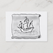 Carte De Visite Bateau de pirate (Dos)