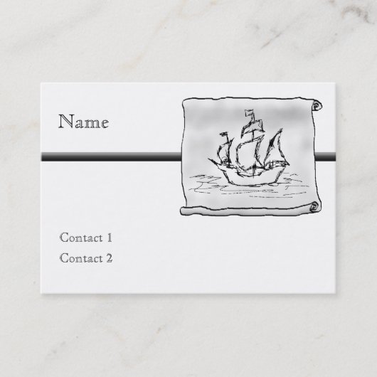 Carte De Visite Bateau de pirate (Devant)