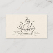 Carte De Visite Bateau de pirate (Dos)