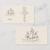 Carte De Visite Bateau de pirate (Devant / Derrière)