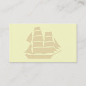 Carte De Visite Bateau de pirate. Bateau de navigation (Dos)